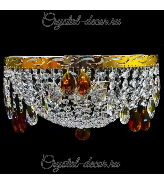 Люстра хрустальная Анжелика Журавлик чайная